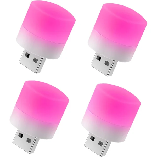 Mini USB-nattlampa, kompakt LED-lampa, portabel belysning, Ambie
