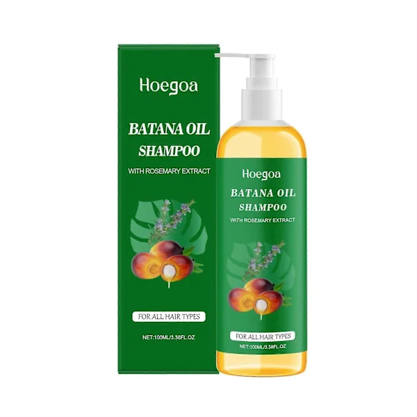 Batanaolie Shampoo til Hårvækst, Batanaolie Shampoo med Rosmarinekstrakt mod Hårtab og Tyndt Hår, Nærende og Foryngende for Blødhed &