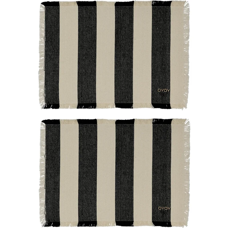 Oyoy living design Toppu bordstablett 2-pack, svart | Dukning & Servering > Bordstablett | Bagaren och Kocken