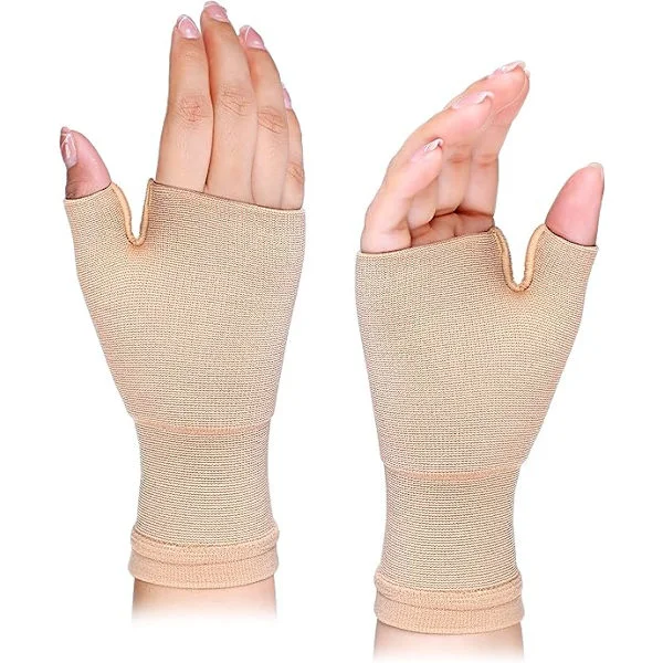 2 stk. Kompressionshåndledsstøtte Tommelfinger Håndledsskinne Åndbar Håndled og Tommelfingerstøtte Elastisk Håndledsstøtte Håndstøtter til Kvinder 