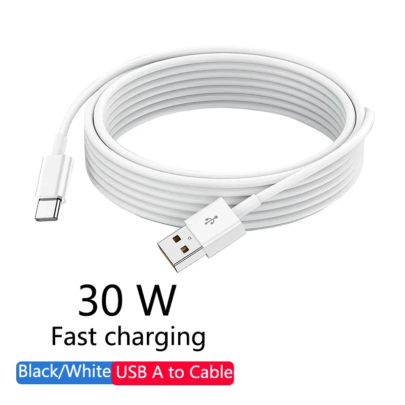 AliExpress - 30W USB A auf Typ C Kabel Datum Syuc Schnellladekabel für Samsung Huawei Xiaomi USB C Telefon Schnellladezubehör 1M 2M 3M