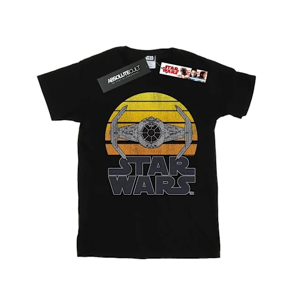 Star Wars Mens Sunset TIE Fighter T-Shirt M Svart
