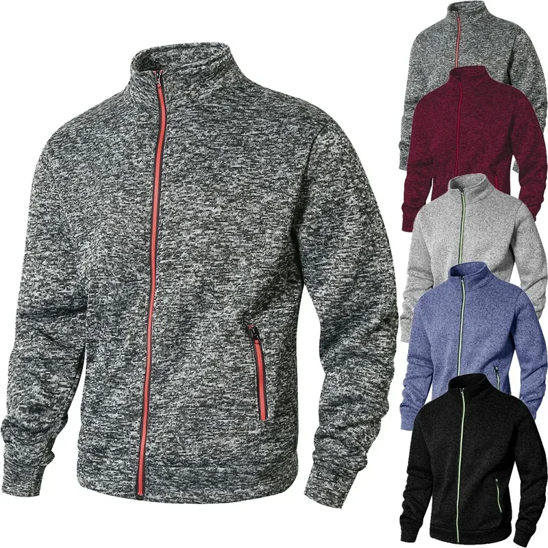 AliExpress - Herren-Cardigan mit Stehkragen, lässiges Frühlings- und Herbst-Sweatshirt mit Reißverschluss für Herren