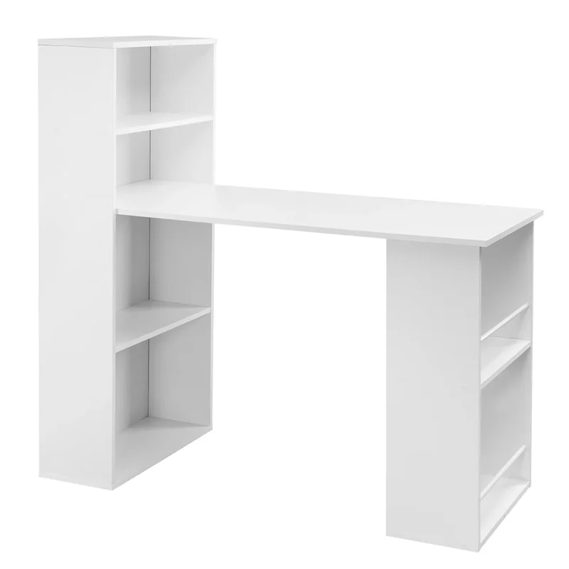 AliExpress - EUGAD 122 x 120 x 55 cm Computer-Büroschreibtisch, moderner Eck-Schreibtisch mit Ablageflächen für das Wohnzimmer, das Heimbüro