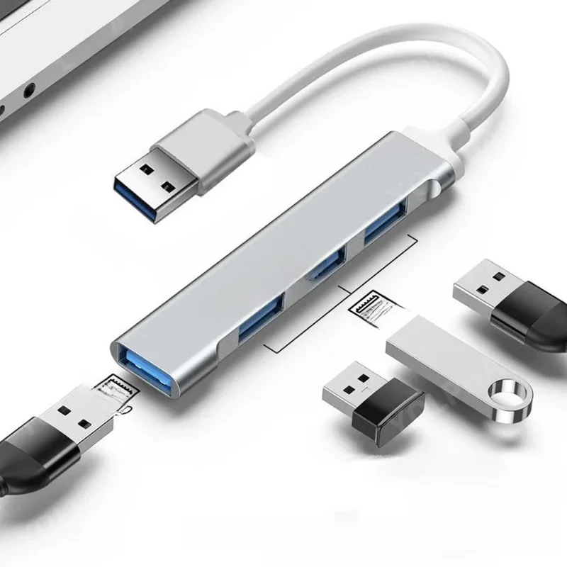 AliExpress - 4Port USB 3.0 Hub USB Hub High Speed Typ C Splitter 5 Gbit/s für PC Computer Zubehör Multiport HUB 4 USB 3.0 2.0 Ports