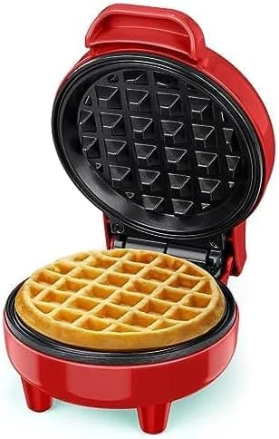 Black Friday-deals – Spara stort! Mini våffeljärn, våffeljärn, redo-indikatorlampa, non-stick-beläggning, svalt handtag, kompakt storlek