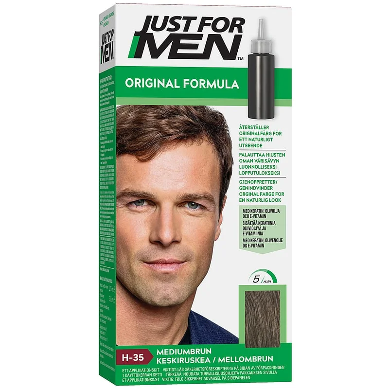 Just For Men Hårfarve Medium Brown, Mænd, Hår, Hårfarve