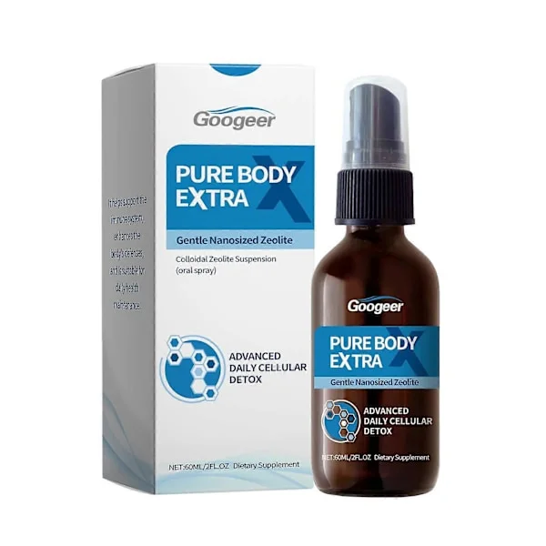 Pure Body Extra Nanosized Zeolite Spray Natural Daily Detox for Women Men Travel-Friendly Body Care Freshness (1 pc)