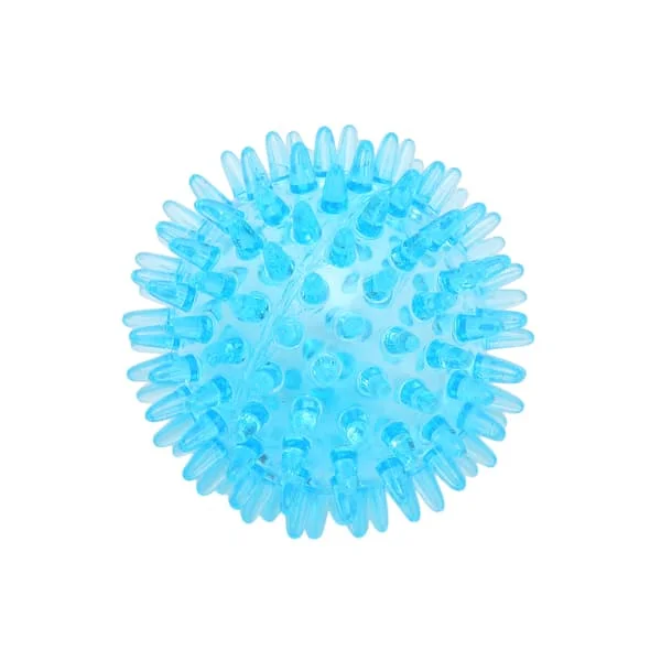 Spiky Ball Hul Blød Transparent Styrke Genopretning Træning Stressaflastning Massagebold til Hånd Håndled 7cm