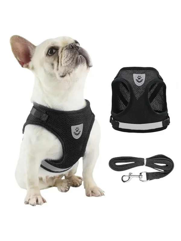 AliExpress - Haustierleine, Unterhemd, Geschirre, Netzstoff, atmungsaktiv, verstellbar, einfache Kontrolle, reflektierendes Unterhemd, Hundegeschirr, 