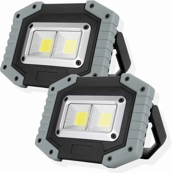 Arbeidslampe oppladbar LED arbeidslampe bærbar spotlight C