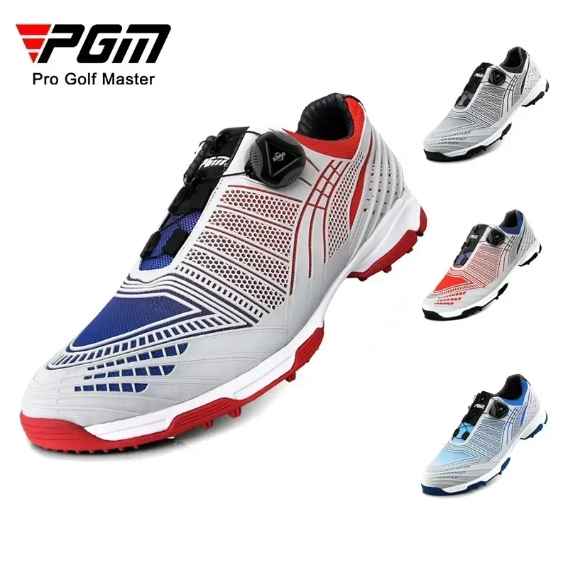 AliExpress - PGM Herren Golfschuhe 2026 Knopfverschluss-Schuh Outdoor-Sport Wasserdichte Sneakers Farbverlauf