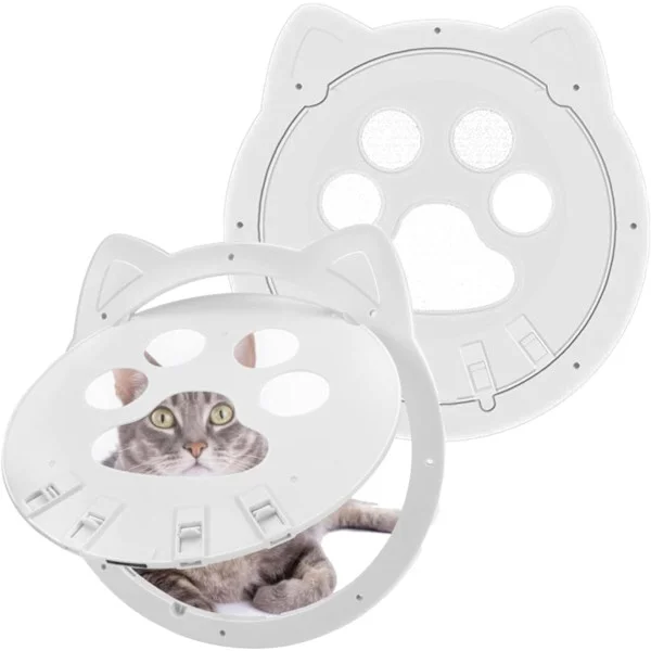 Kattlucka Myggnät Kattlucka Liten Storlek, Kattlucka Liten Storlek 22CM Kattlucka Balkongdörr Svart (Vit)