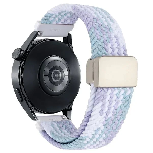 Kompatibel Garmin Forerunner 570 265 255 Nylonrem Garmin Venu 3 2 Vivoactive 6 5 Band 20 22mm Magnetiskt Spänne Klockarmband Violett 1st 22mm