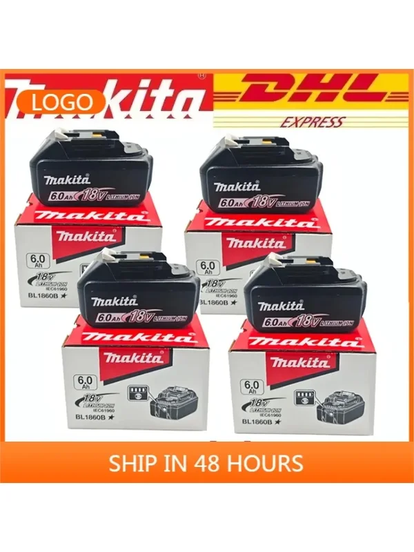 AliExpress - Batterie au lithium de remplacement 100% authentique Makita 6Ah pour batterie Makita 18V BL1860B BL1840 BL1830B BL1850B BL1850 BL1860 