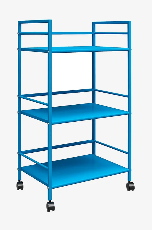 Novogratz - Rautainen pyörivä kärry Cache - Sininen - Tarjoiluvaunut - - Homeroom