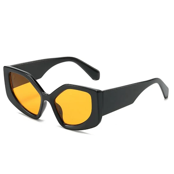 Cat Eye Solbriller Polygon Solbriller SORT-ORANGE SORT-ORANGE