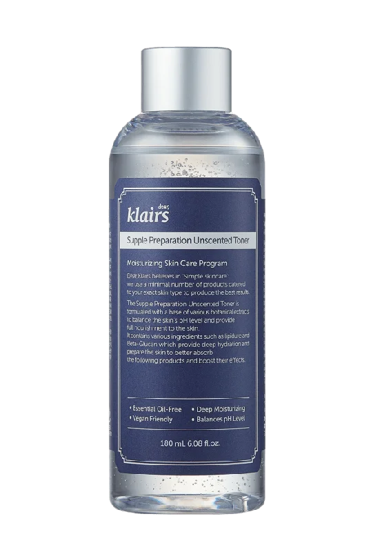 Klairs Supple Preparation Unscented Toner Ansiktsvatten & facemist Dam 180ML