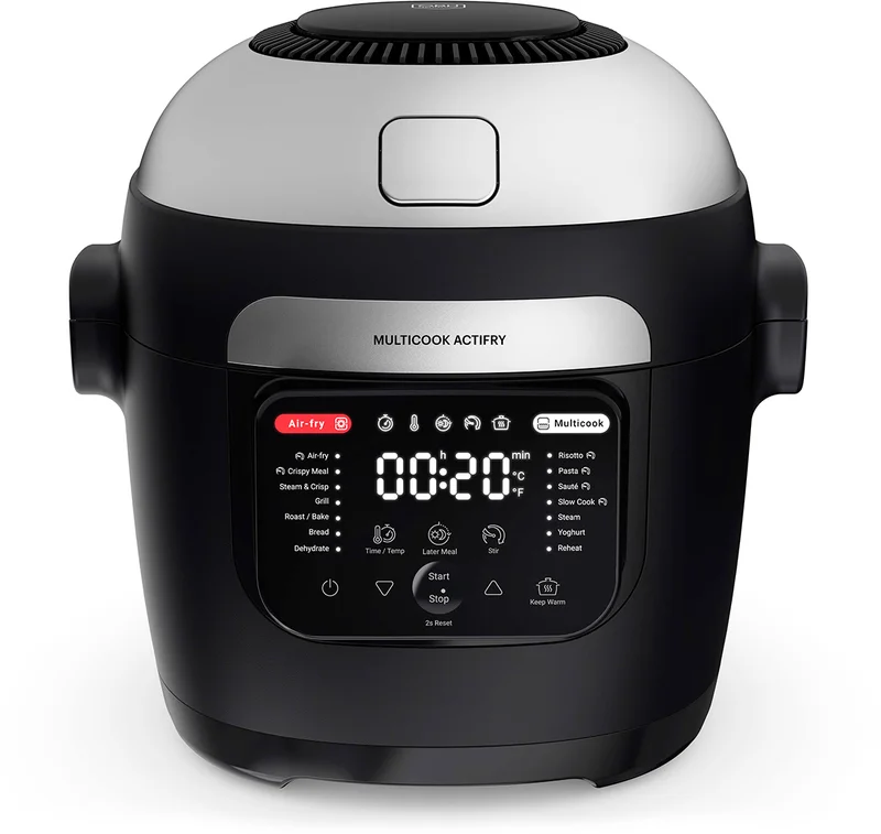 OBH Nordica Multicook Actifry Multicooker 6L Black - Airfryer och multicooker för alla måltider
