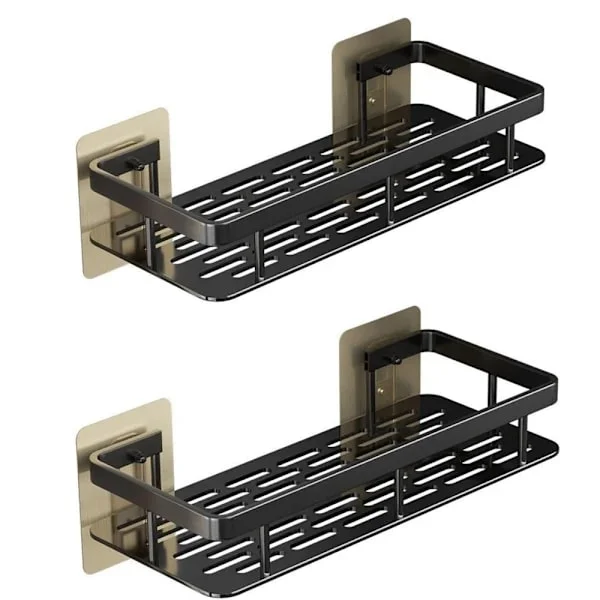 2-pack Bathroom Shelves No Drilling Wall Mounted Corner Shelves Shower Storage Rack Shelf Toilet Makeup Organization