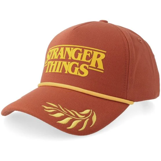 Wrangler - Oransje adjustable Caps - " Stranger Things Scrambled Red A-Frame Adjustable " @ Hatstore
