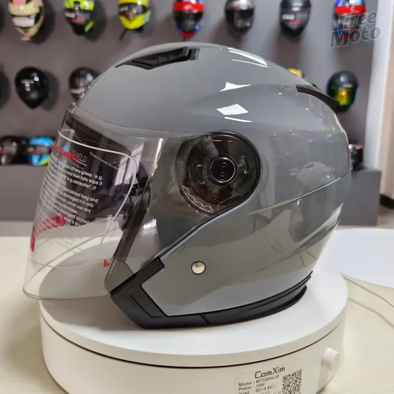 AliExpress - JIEKAI Moto demi casque hommes double lentille Scooter Moto Casco Village équitation Capacete De Moto Motocross casques