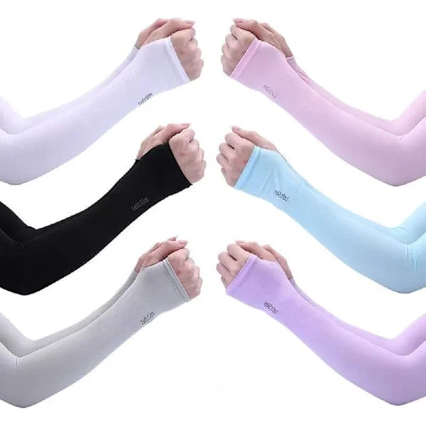Unisex Arm Sleeves 6 Pairs Sports Arms Cycling Arm Warmers Non-Slip Anti UV Running Arm Warmers 6 Colors Arm Sleeves For All Outdoor Sports—yux