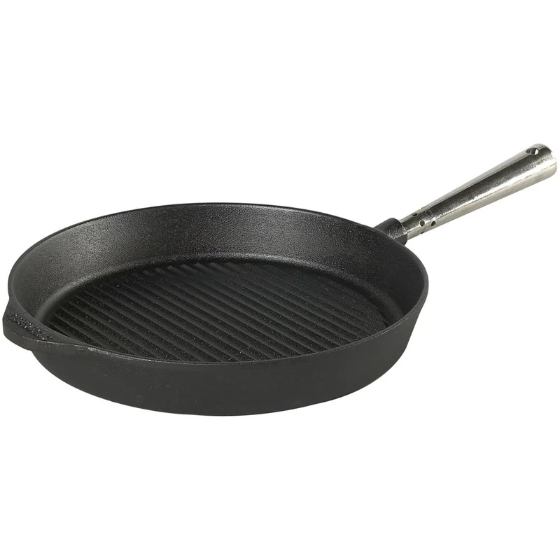 Skeppshult Grillpanna Gjutjärn 28 cm Stålhandtag | Matlagning > Kokkärl & Stekpannor > Stekpannor > Grillpanna | Bagaren och Kocken