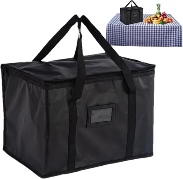 Myk kjølebag, 50L stor kjølebag, piknikveske, termisk matleveringsveske, isolert veske, kjølebag for camping, grilling, familie, utendørsreiser