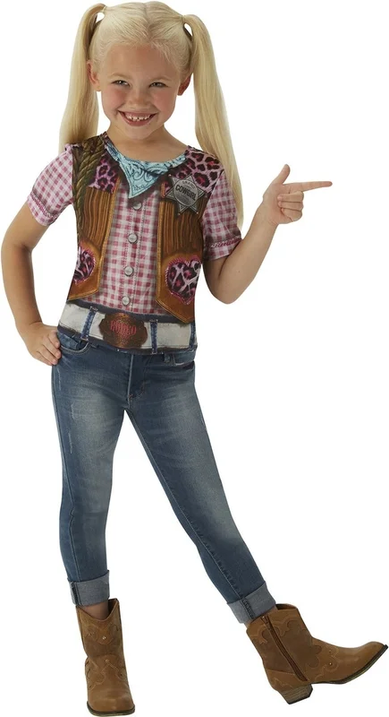 Cowgirl T-paita Lasten Naamiaisasu M