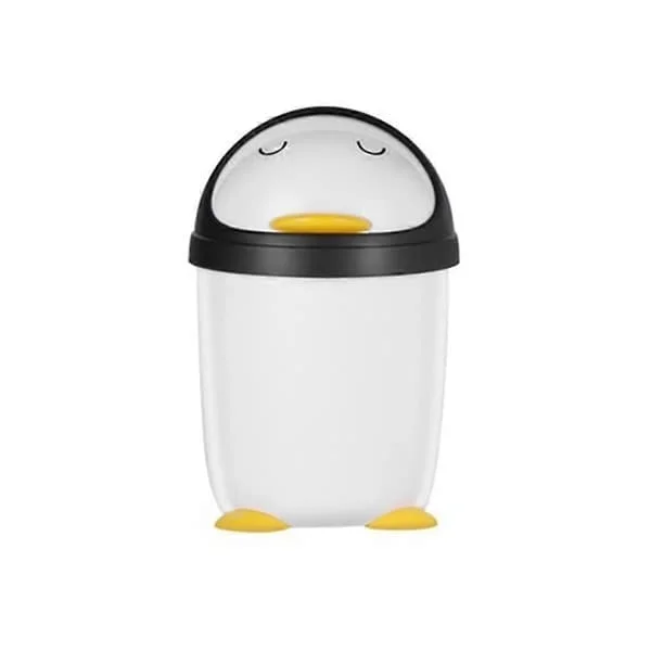 Skrivebords papirkurv Ins Skrivebord Med Låg Papirkurv Mini Kawaii Sød Bjørn Papirkurv Opbevaringsboks Pige