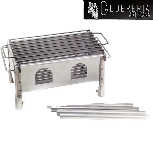 Hi, thank you for your interest in our Charcoal BBQ Grill. This grill features detachable legs for easy transport and storage, as well as a durable co