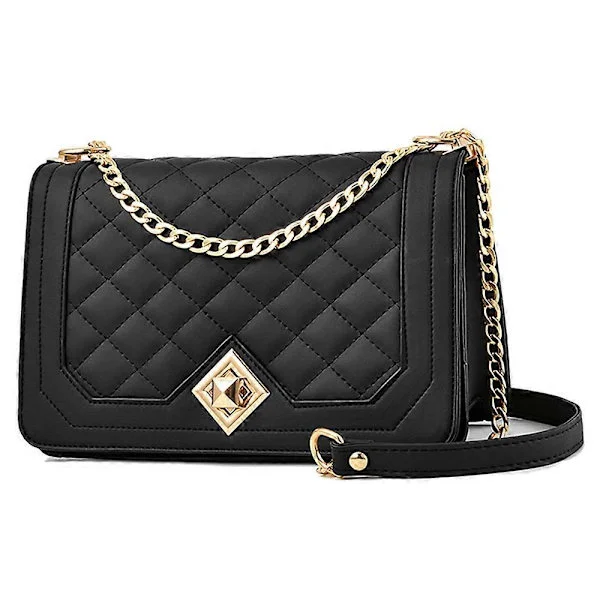 Small Shoulder Bag for Women - Chain Shoulder Bag - Lingge Bag Shoulder Bag Evening Bag City Bag Leather Solid Color Multifunctional Bag