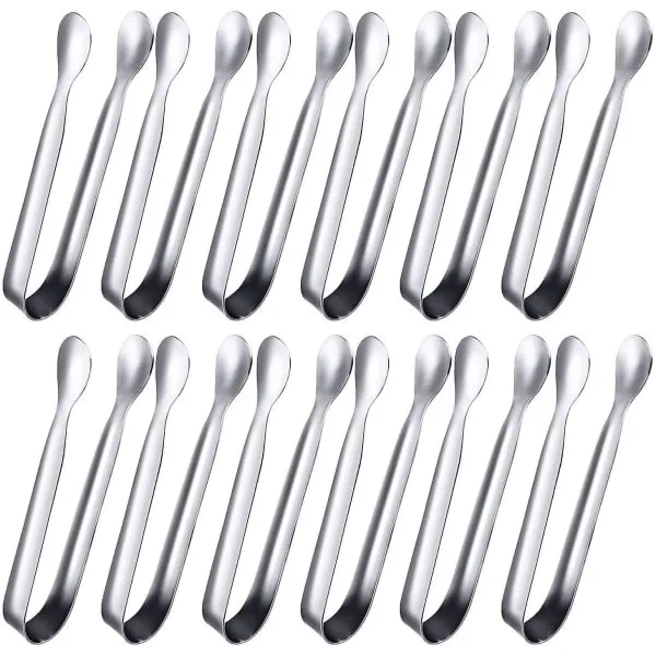 12-pack mini tongs Sugar tongs Ice tongs Small stainless steel serving tongs