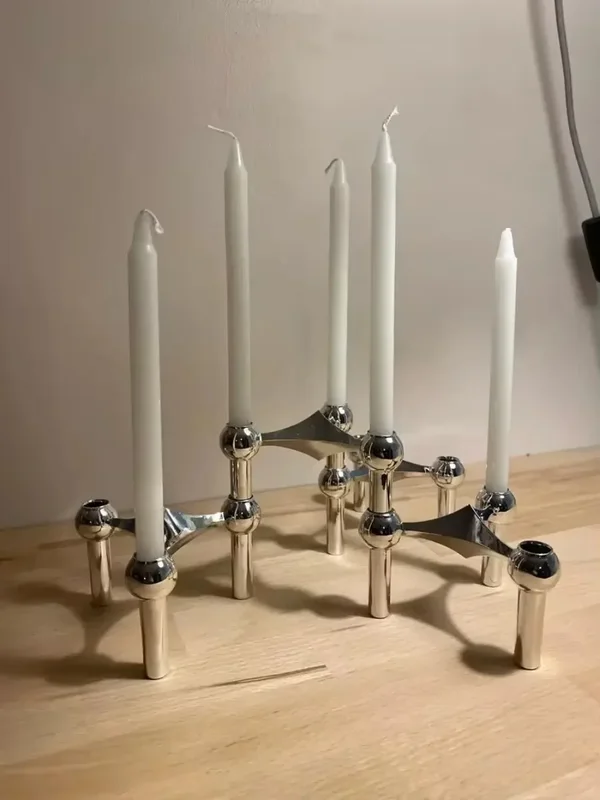 AliExpress - Metall Molekulare Struktur Kerzenhalter Nordic Silber Kerzenhalter Herzstück Wohnzimmer Dekoration Geschenk Home Decore Kandelaber