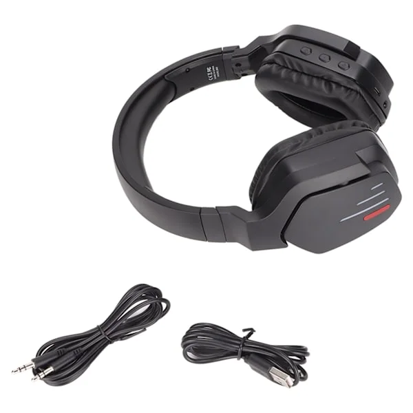 B60 Bluetooth-headset Støjreduktion Stereo Gaming Headset Bas Trådløst Lysende Headset til PS4 til Xbox
