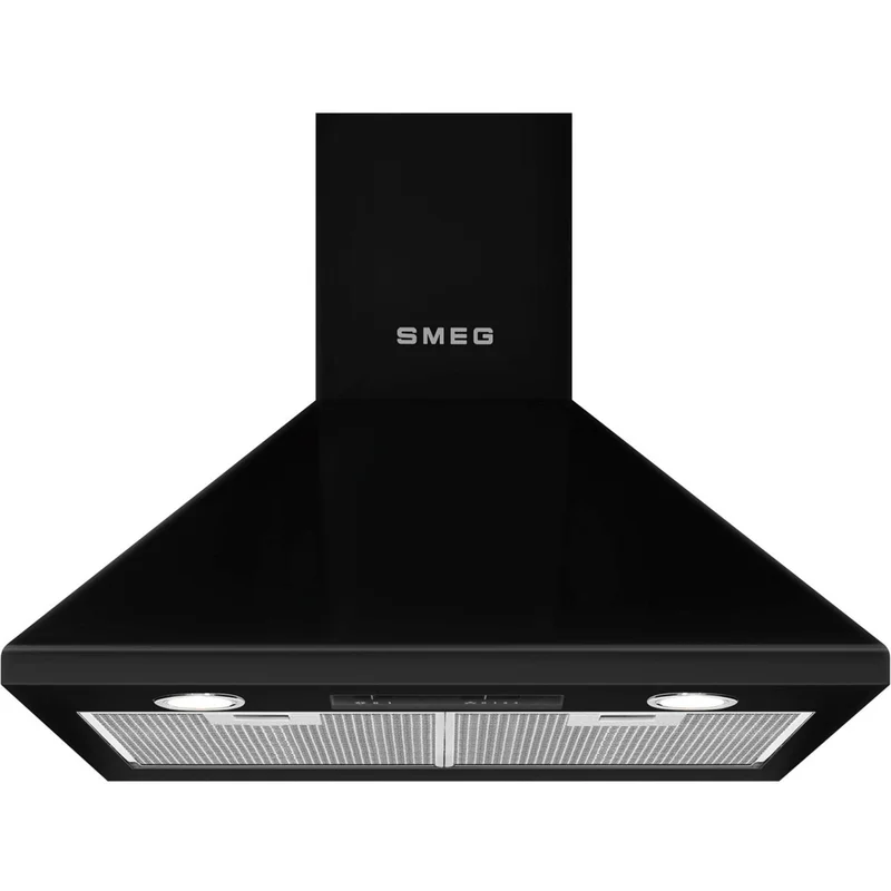 Smeg KSED65NEE 60 cm Universal Väggmonterad Fläkt, Svart | Vitvaror > Köksfläkt | Bagaren och Kocken