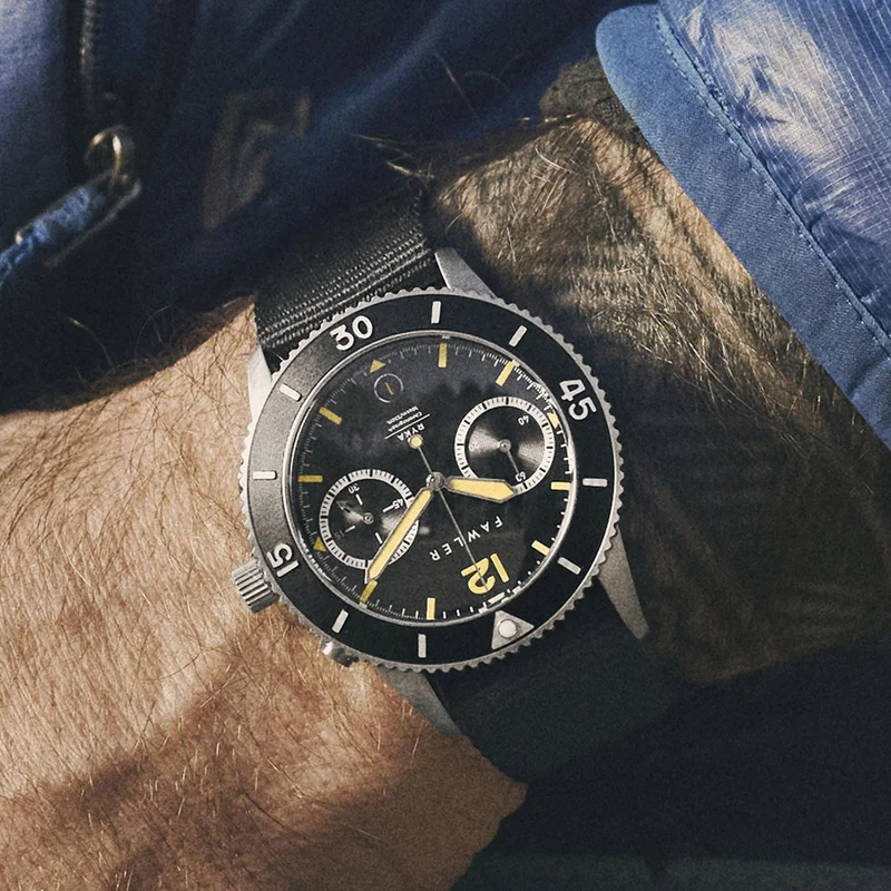 Ryka | Orologio subacqueo militare nero e giallo per uomini - Orologi da polso