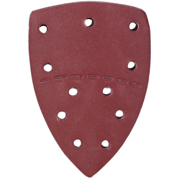 60 stycken mus-sandpappersark, separat handslipspapper, 140x140x100mm, 11 hål, 180 korn