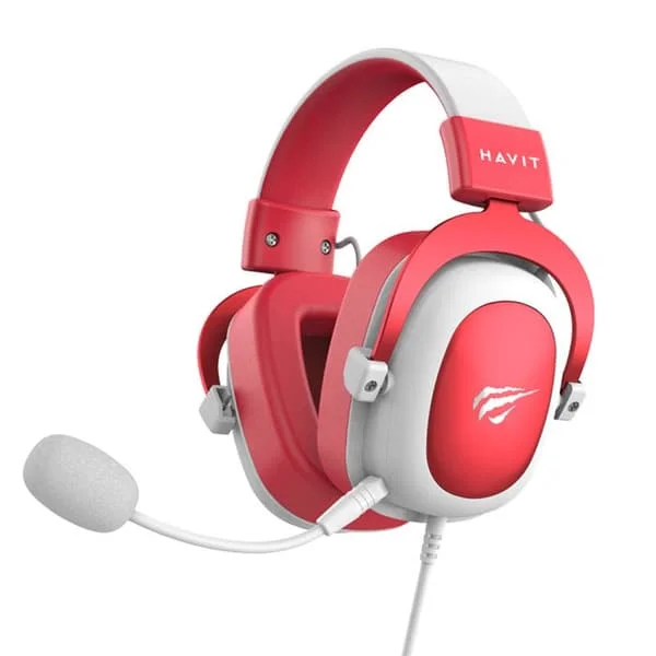 Gaming Headset - HAVIT - HV-H2002d - Röd - Mikrofon - Högtalare 53 mm