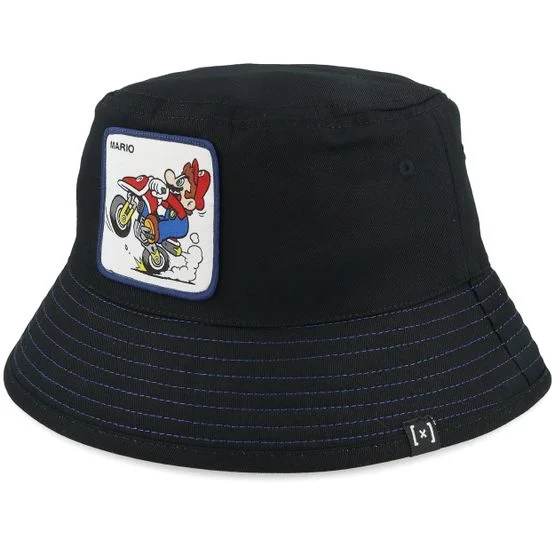 Capslab - Super Mario Hat Black Bucket Bucket Black Hat - @ Hatstore