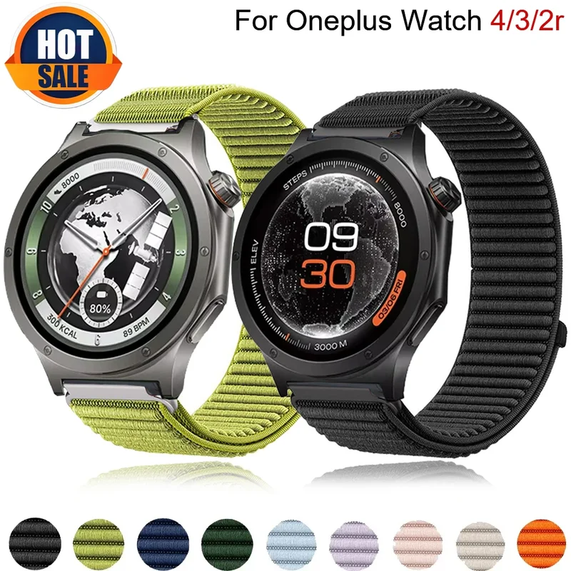 AliExpress - Sport-Nylon-Schlaufenarmband für OnePlus Watch 4 3 2R 2 46mm Smartwatch Zubehör Armband Correa OnePlus Watch Lite 22mm Uhrenarmband