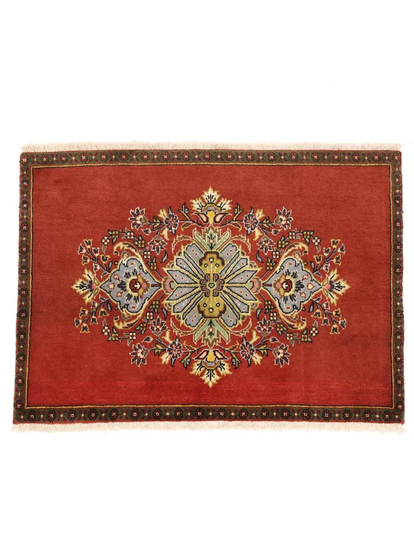 Keshan Rug 55X77 Dark Red/Brown Wool