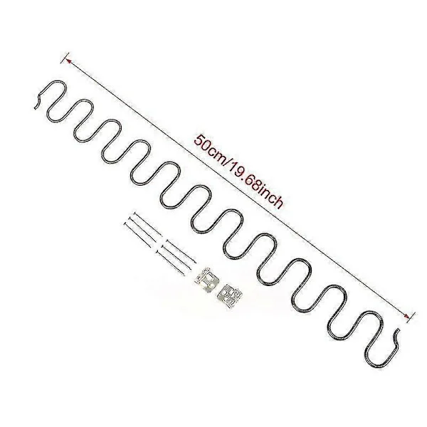 Replacement Springs for Sofa Chairs, Furniture Spring with Clips, 45cm 50cm 60cm 65cm 70cm Long Ressort Hardware Silver