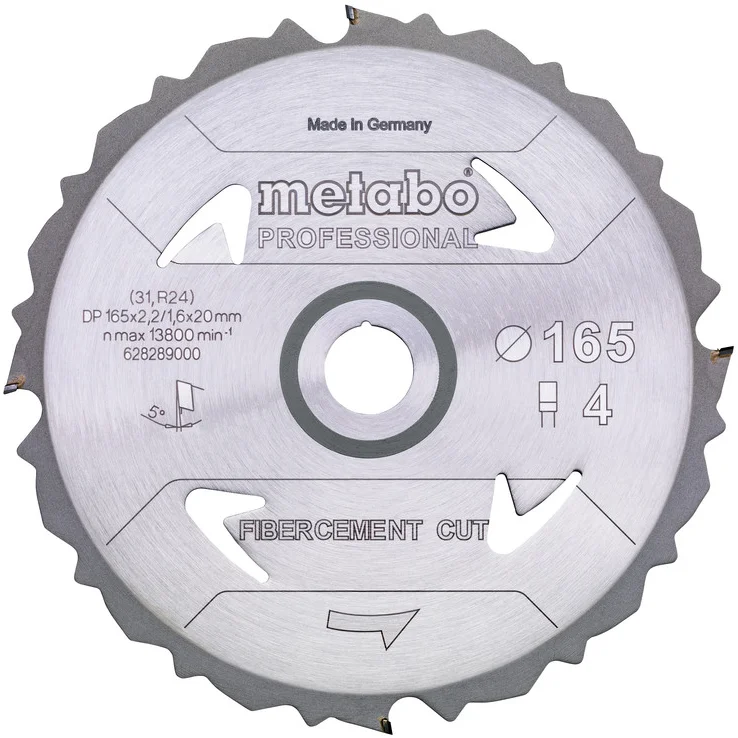 Metabo 628287000 Sågklinga 160x20 mm, 4T, Maskintillbehör & förbrukning