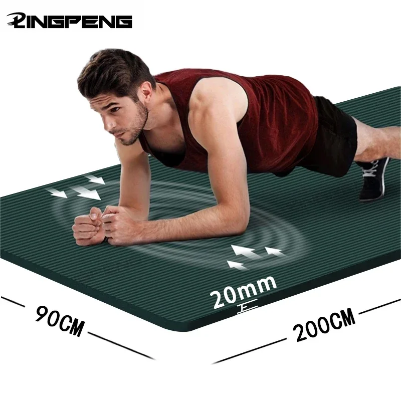 AliExpress - Dicke NBR Yoga Matten Anti-Rutsch Sport Fitness Matte Decke für Übung Yoga Pilatus Gymnastik Matte Fitness Ausrüstung Boden arbeit