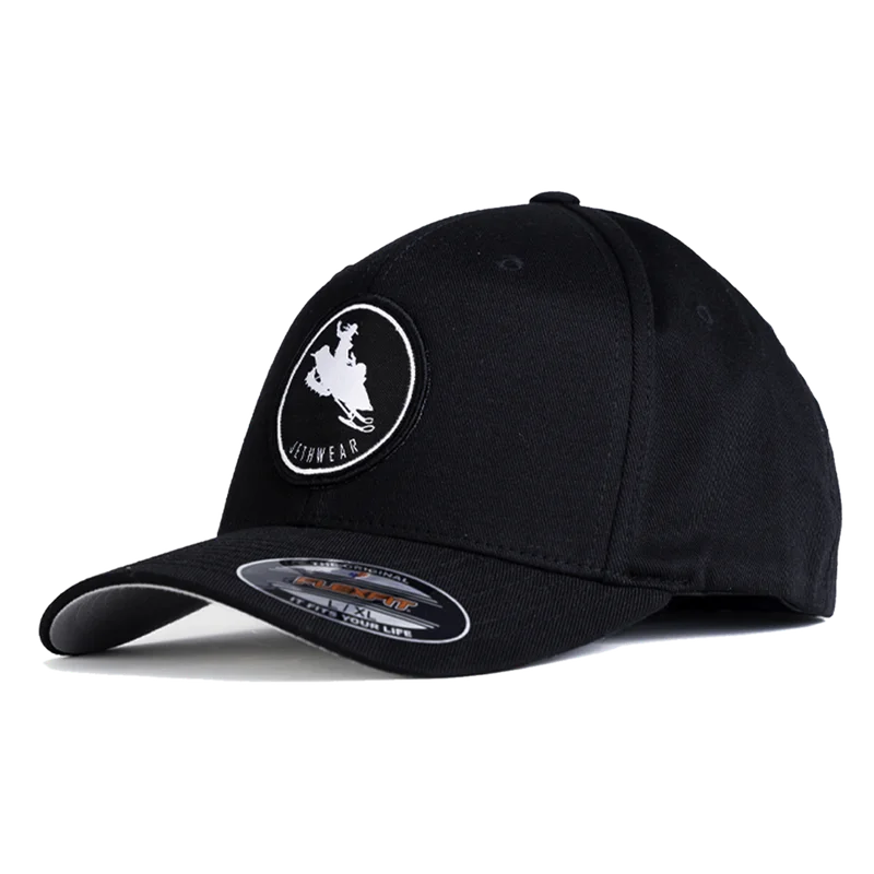 Kappe Jethwear FlexFit Tame The Wild Schwarz/Weiß L/XL