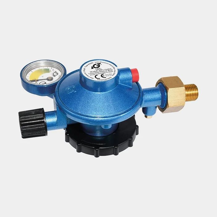 Reduceringsventil IGT, M14 x 1.5 - 1/4", passar 2 kg gasolflaskor