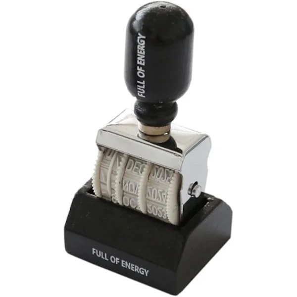Dato Stempel Vintage Knapper Kontor Stempel Portofrimer Scrapbooking Tilbehør Bærbar Dato Stempel Gummistempel Dato Journal St