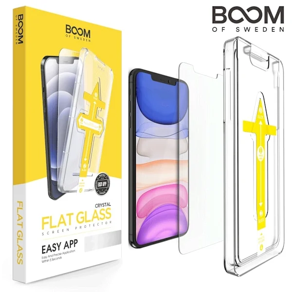 BOOM Flat Härdat Glas Skärmskydd iPhone XS Max